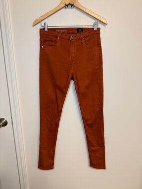 AG Adriano Goldschmied Women's Skinny Jeans in Rust Orange